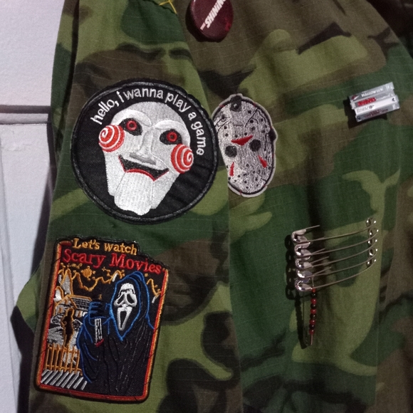 Ultimate Horror lovers custom OOAK Rage camo jacket! SOLD@hosted store - Picture 12 of 16
